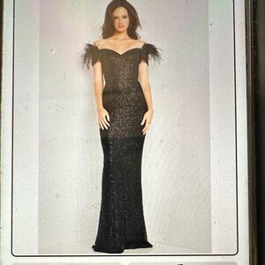 Jovani Elegant Black Sequin Dress